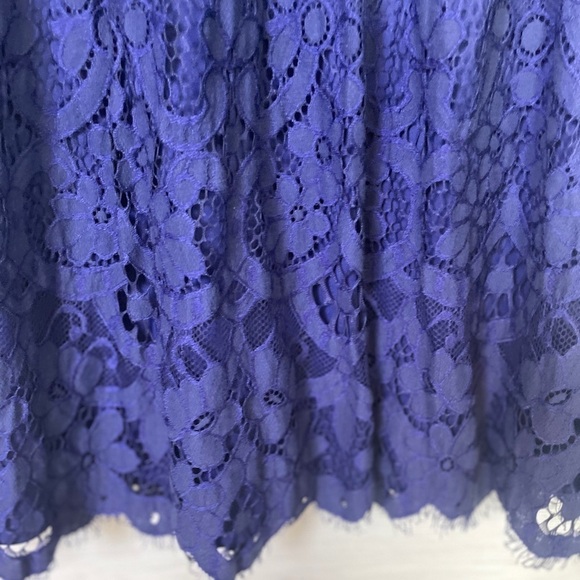 Lane Bryant Blue Lace Feminine Party Holiday Dress with Bell Sleeves Size 16 - Picture 13 of 16